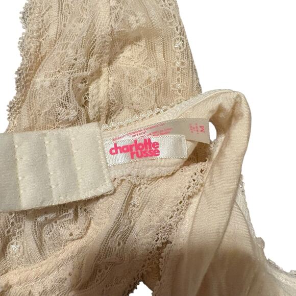 Charlotte Russe cream bralette. Medium - Picture 3 of 4
